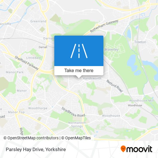 Parsley Hay Drive map
