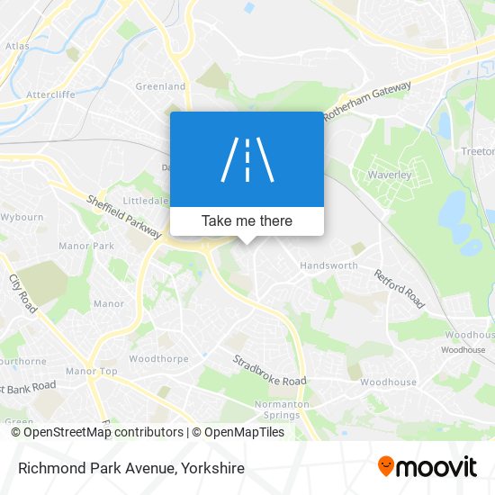 Richmond Park Avenue map