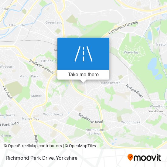Richmond Park Drive map