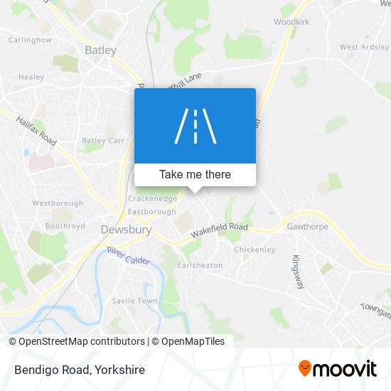 Bendigo Road map