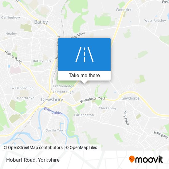 Hobart Road map