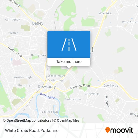 White Cross Road map