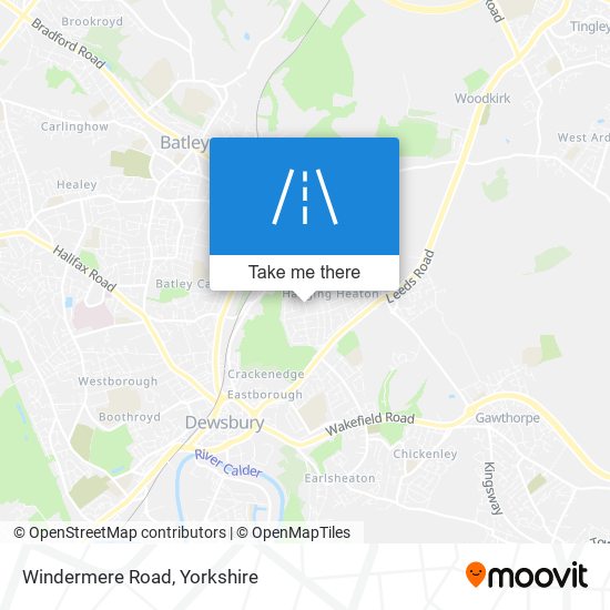 Windermere Road map