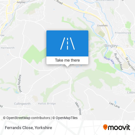 Ferrands Close map