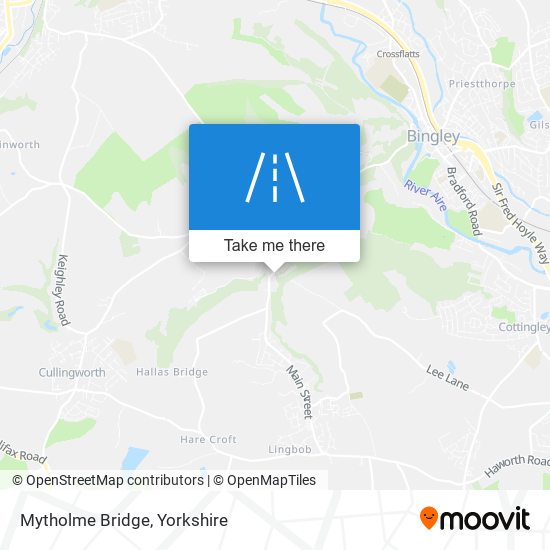 Mytholme Bridge map
