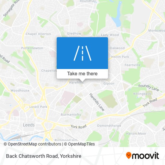 Back Chatsworth Road map