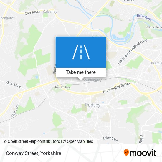 Conway Street map