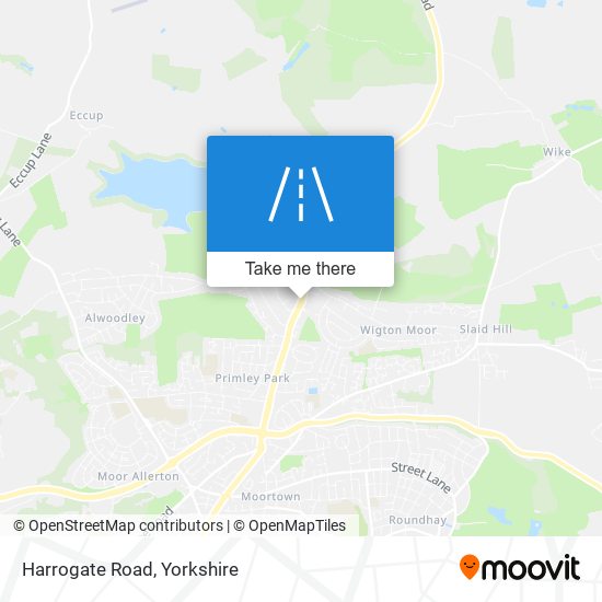 Harrogate Road map