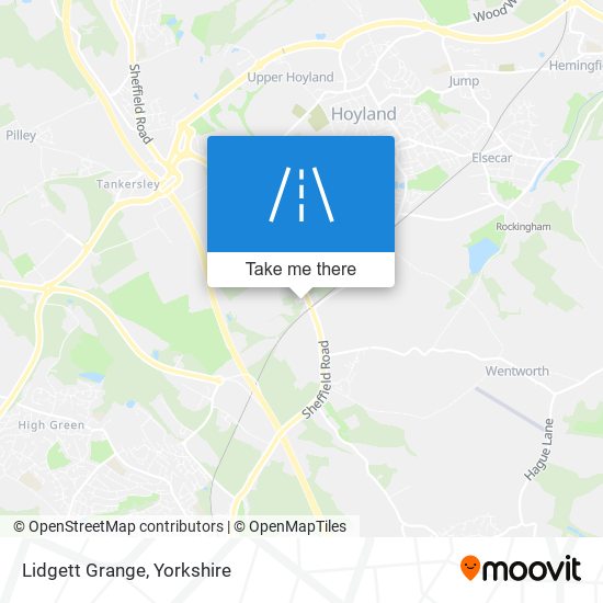 Lidgett Grange map