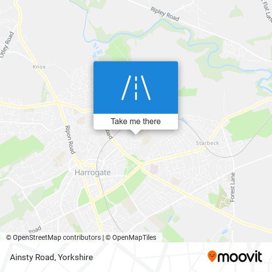 Ainsty Road map
