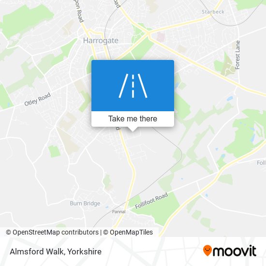 Almsford Walk map