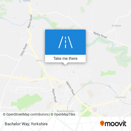 Bachelor Way map