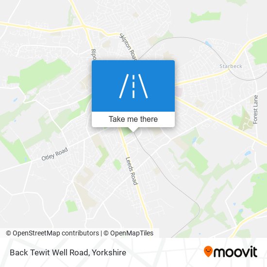 Back Tewit Well Road map