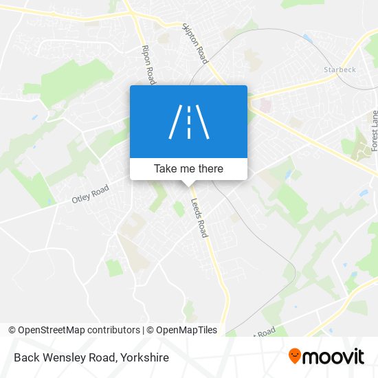 Back Wensley Road map