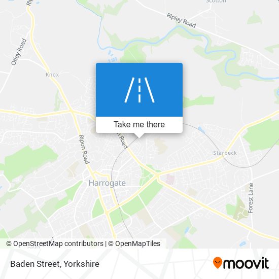 Baden Street map