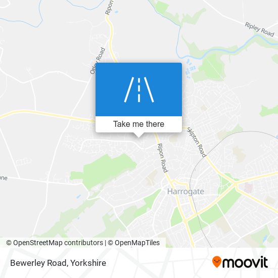 Bewerley Road map