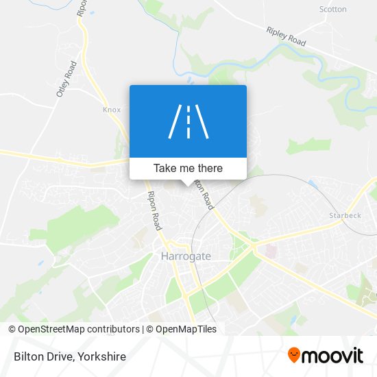 Bilton Drive map