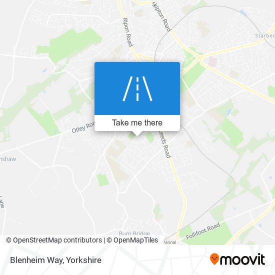 Blenheim Way map
