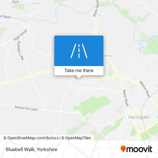 Bluebell Walk map