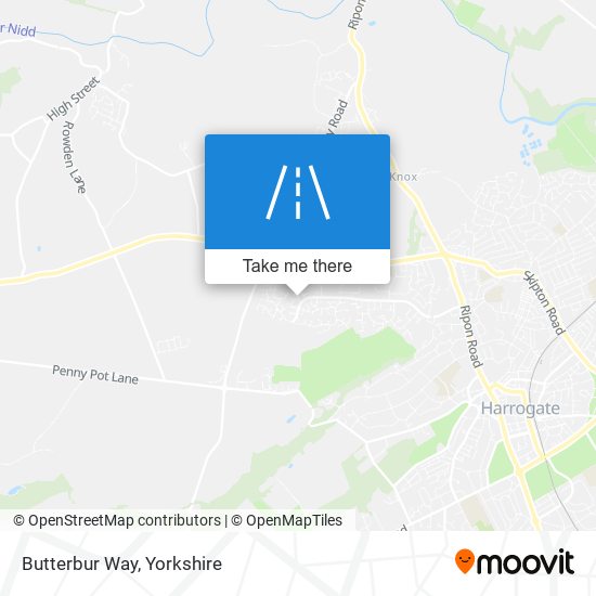 Butterbur Way map
