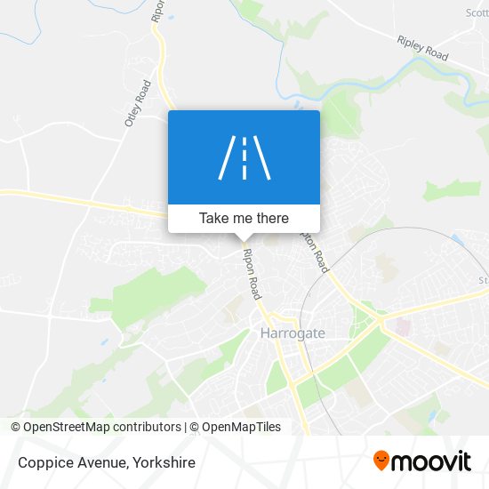 Coppice Avenue map