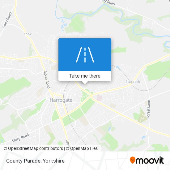 County Parade map