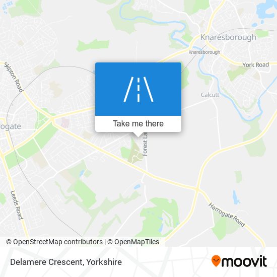 Delamere Crescent map