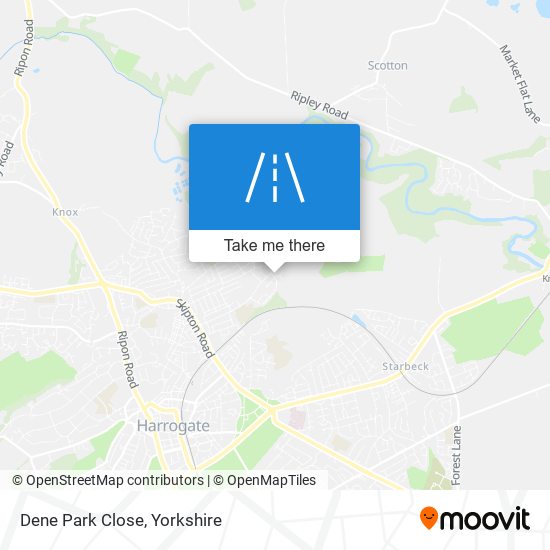 Dene Park Close map
