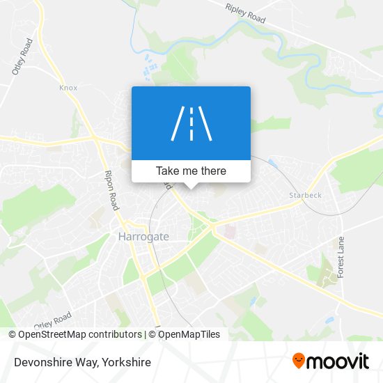 Devonshire Way map