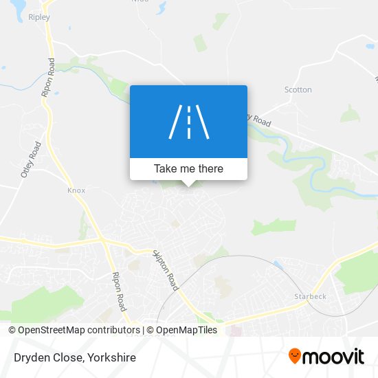 Dryden Close map