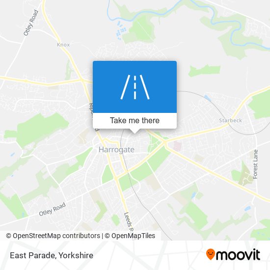 East Parade map