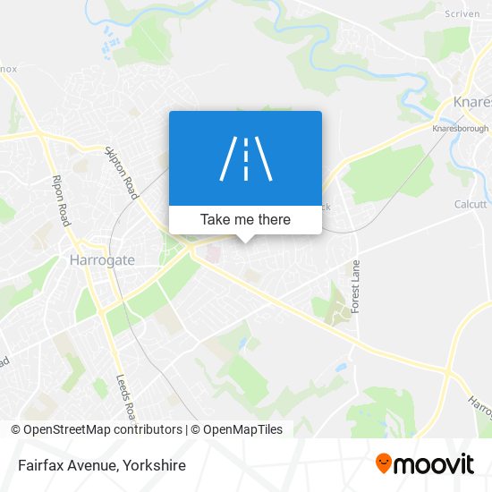 Fairfax Avenue map