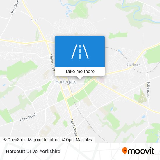 Harcourt Drive map