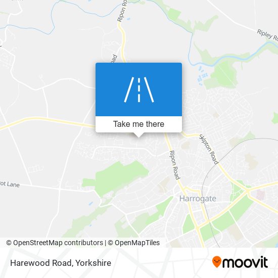 Harewood Road map