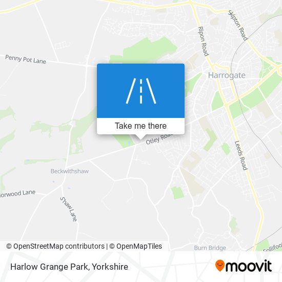 Harlow Grange Park map