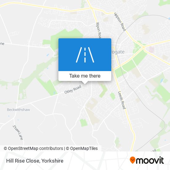 Hill Rise Close map