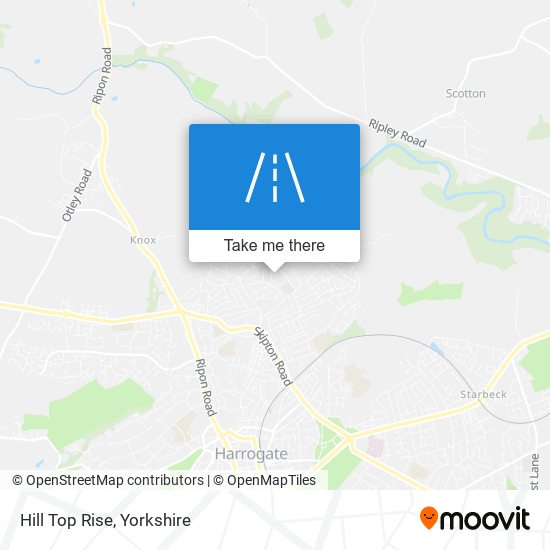 Hill Top Rise map