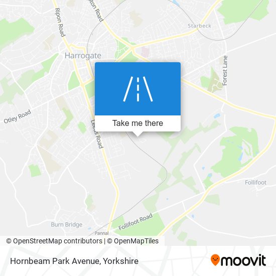 Hornbeam Park Avenue map