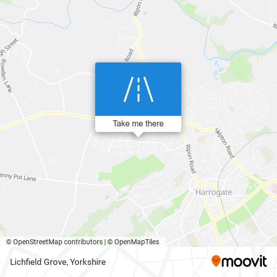 Lichfield Grove map