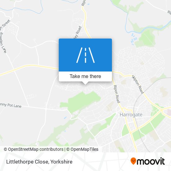 Littlethorpe Close map