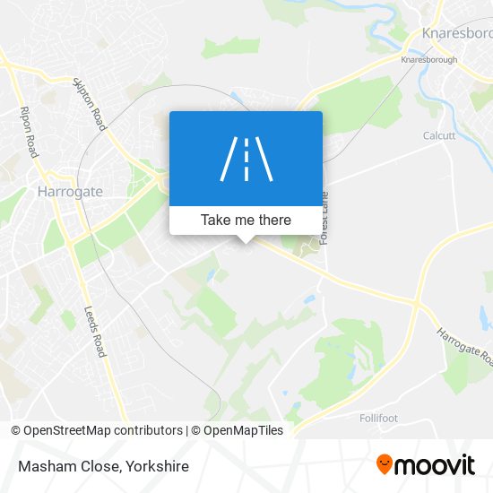 Masham Close map