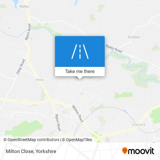 Milton Close map