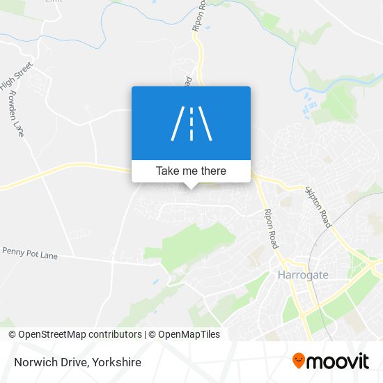 Norwich Drive map