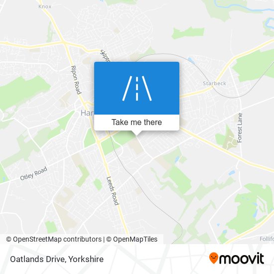 Oatlands Drive map