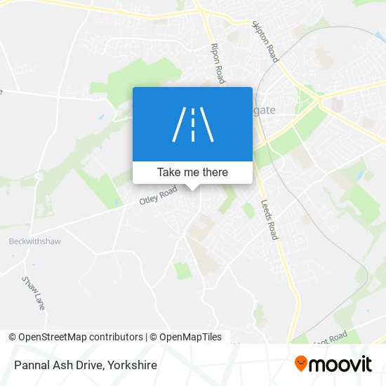 Pannal Ash Drive map