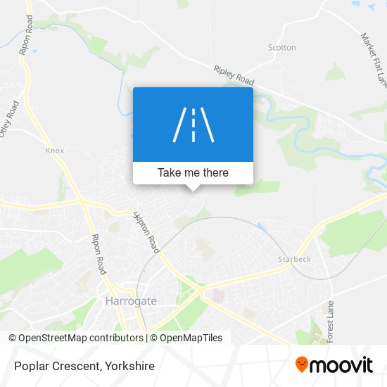 Poplar Crescent map