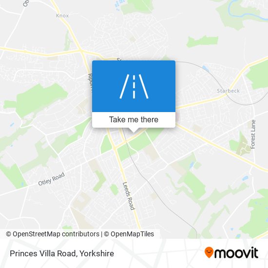 Princes Villa Road map