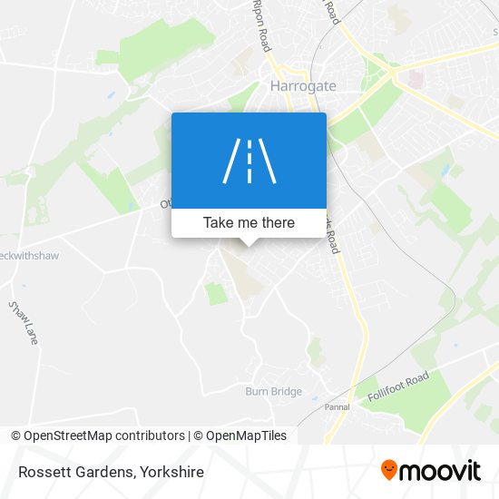Rossett Gardens map
