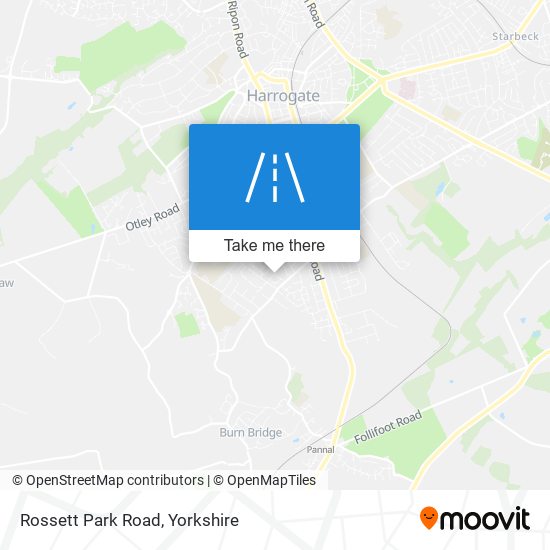 Rossett Park Road map