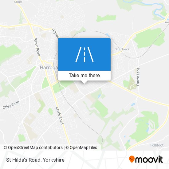 St Hilda's Road map